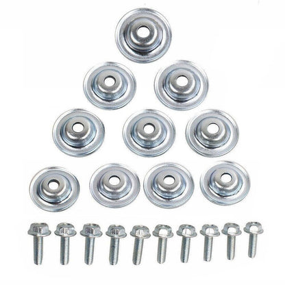 Solidspare 20 Pcs Set UTV Skid Plate Washer Bolt Fits All Polaris General Ranger RS1 RZR