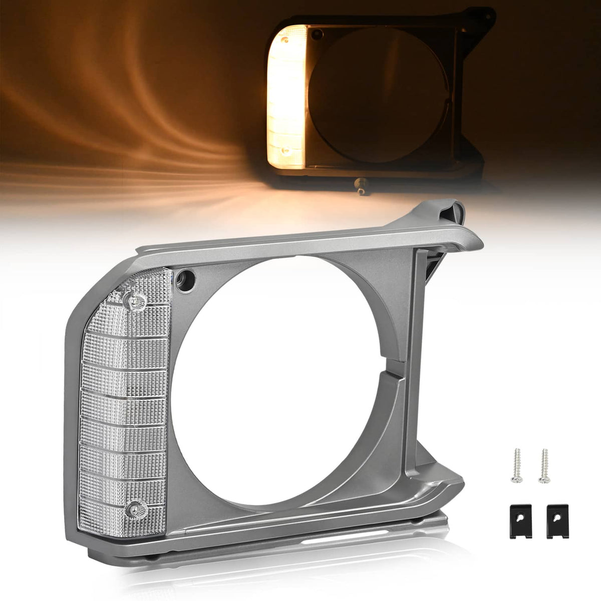 Solid Spare Right Side Headlight Door Bezel Cover For Toyota Pickup RWD 1979-81 # 8161089105