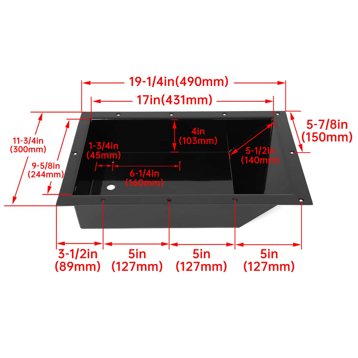 Solidspare For Minn Kota Top Marine Design #100RTMP Recessed Trolling Motor Foot Pedal Pan