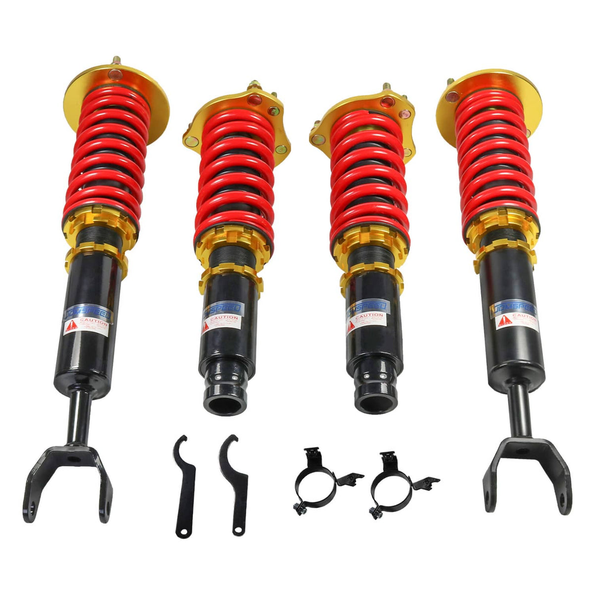 Solidspare 4PCS Front & Rear Coilovers Struts Kit Adj. Height For 1992-2001 Honda Prelude
