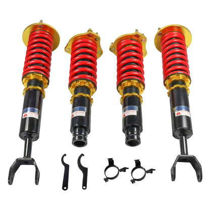 Solidspare 4PCS Front & Rear Coilovers Struts Kit Adj. Height For 1992-2001 Honda Prelude