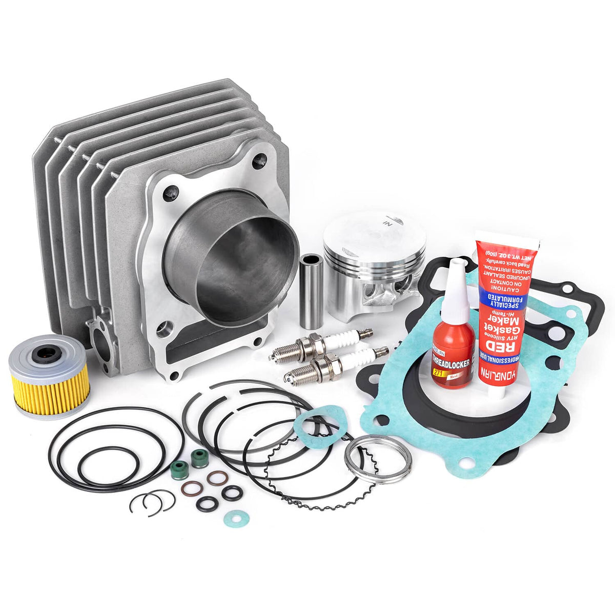 Solidspare Engine Cylinder Piston Rebuild Kit for 1988-00 Honda TRX 300 Fourtrax FW 4x4 2x4
