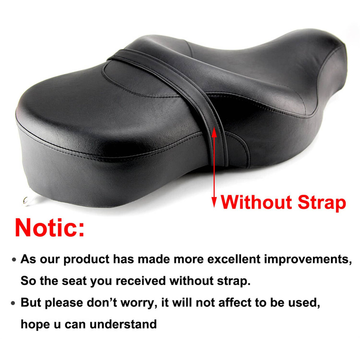 Solidspare For Harley Sportster XL Iron 883 1200 Custom Driver Rider Passenger Seat Two-up