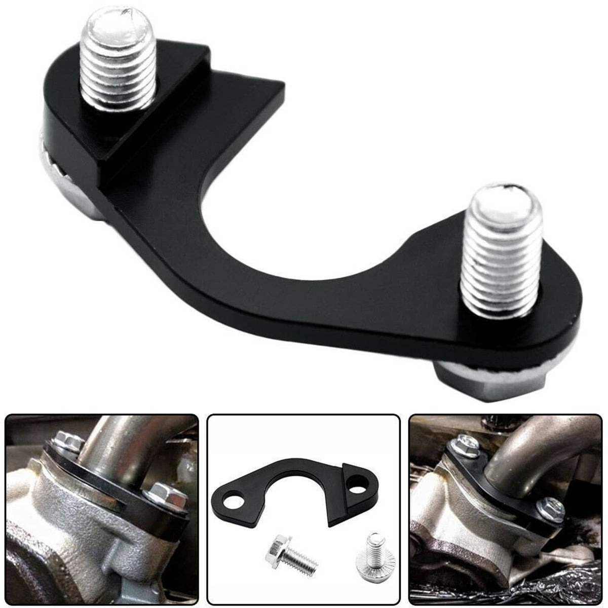 Solidspare Oil Pump Pickup Girdle Bracket Tube Pipe Hold Down Brace Support For LS Series