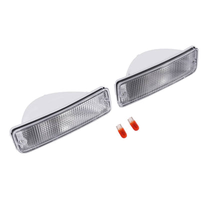 Solid Spare 2X Clear Signal Bumper Lights For Toyota Pick-Up Truck 2WD 92-95 #8152089134