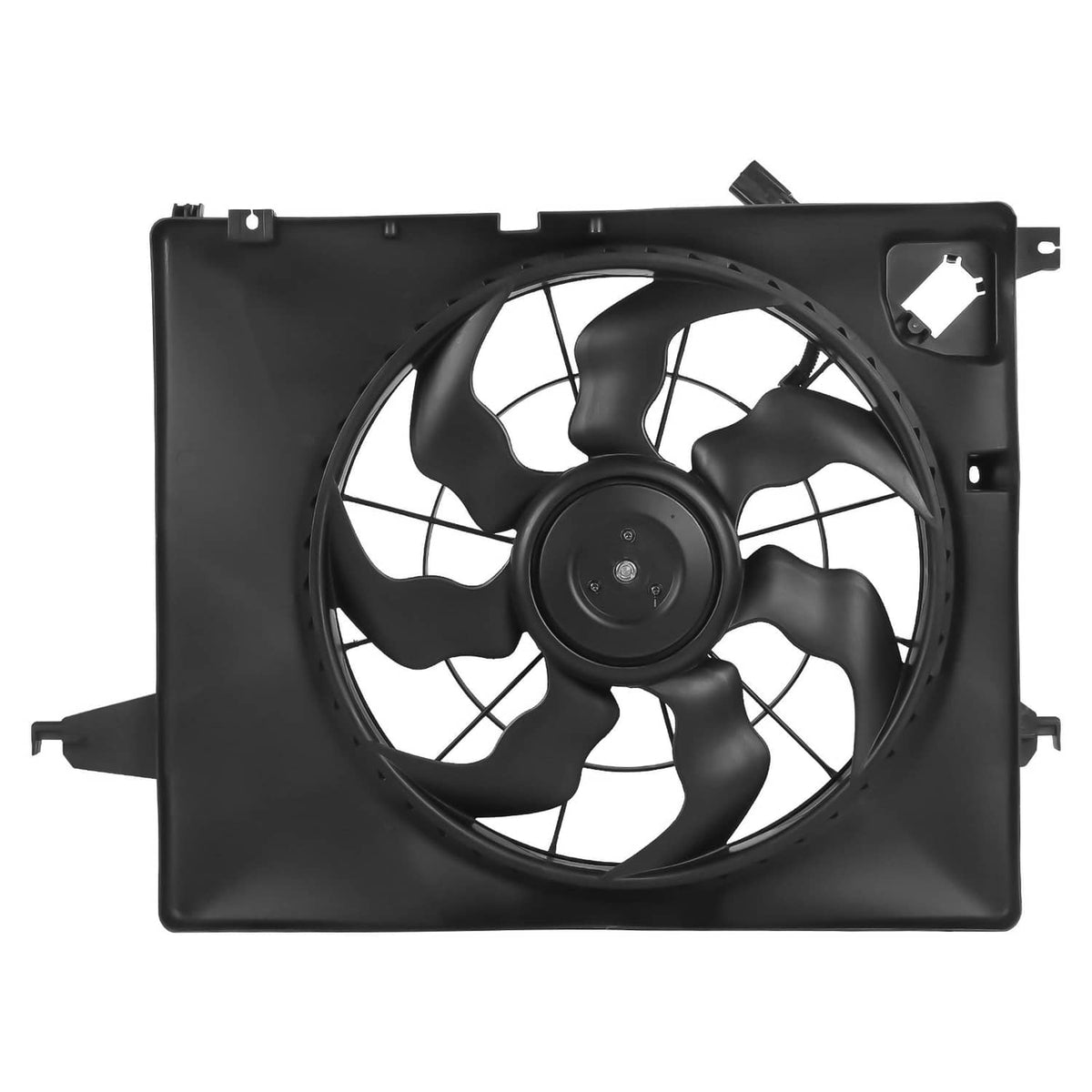Solidspare Engine Radiator Cooling Fan Assembly For Hyundai Santa Fe kia 2013-2018 620-463