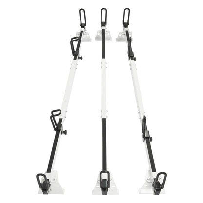 Solid Spare 3-Bars Cargo Van High Ladder Roof Rack For Nissan NV 1500 2500 3500 750 lbs