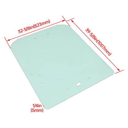 Solidspare Front Door Glass For Kubota SSV65 SSV75 Skid Steer Safety Windshield V1311-34522