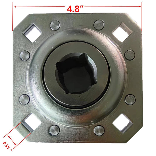 Solid Spare FD208R1 ST208-1N Harrow Flange Disc Bearing 1" Square for Farming Applications