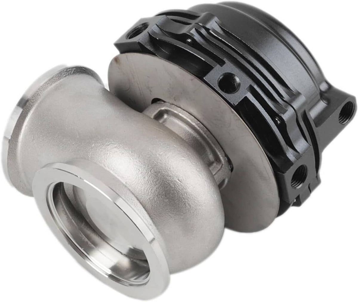 Solidspare Black 44MM Wastegate External Turbo W/ TIAL V-Band Flange Spring MV-R 14PSI