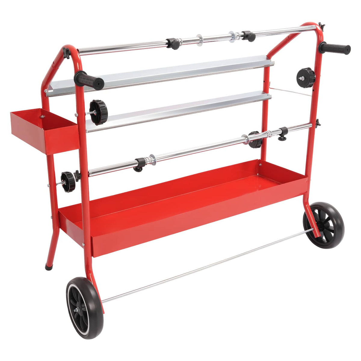 Solid Spare 36" Mobile Multi-Roll Masking Paper Machine Dispenser Storage Tray Cutting Blade