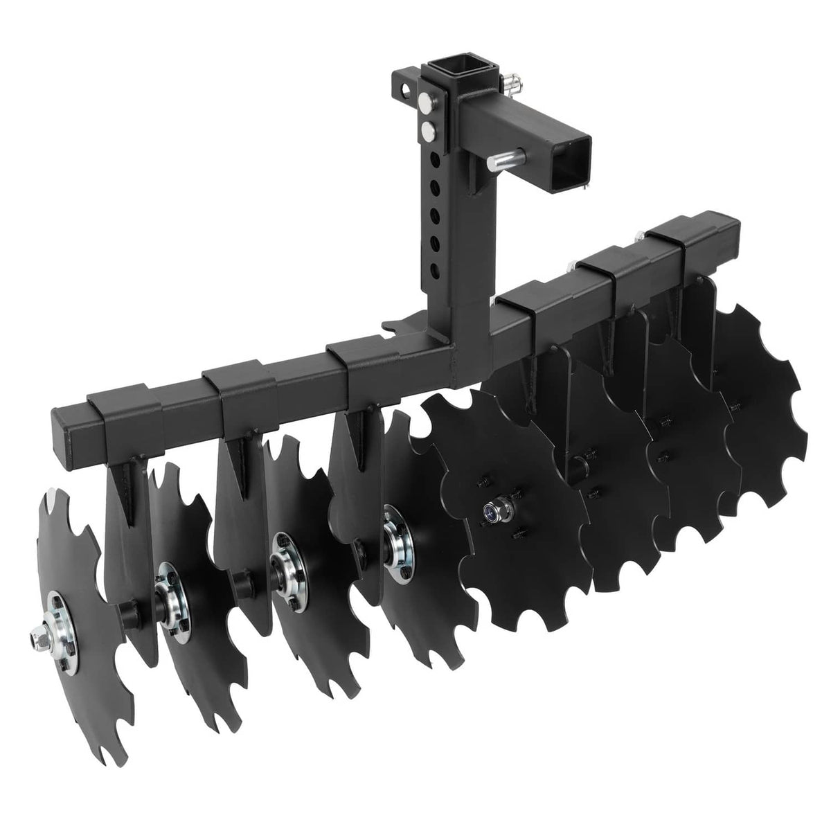 Solidspare 34" Disc Plow Harrow w/ 2-inch Receiver Hitch 8-blade disc For Tractor ATV UTV