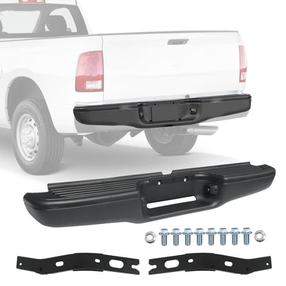 Solidspare Rear Steel Step Bumper For Toyota Tacoma 1995-2004 Truck Black Complete Assembly