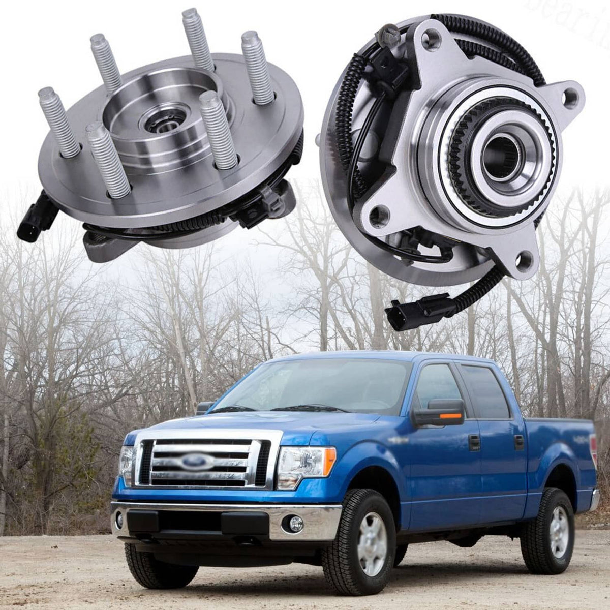Solidspare Pair Front Wheel Bearing Hub Fit for FORD F-150 EXPEDITION 2011 2012 2013 2014