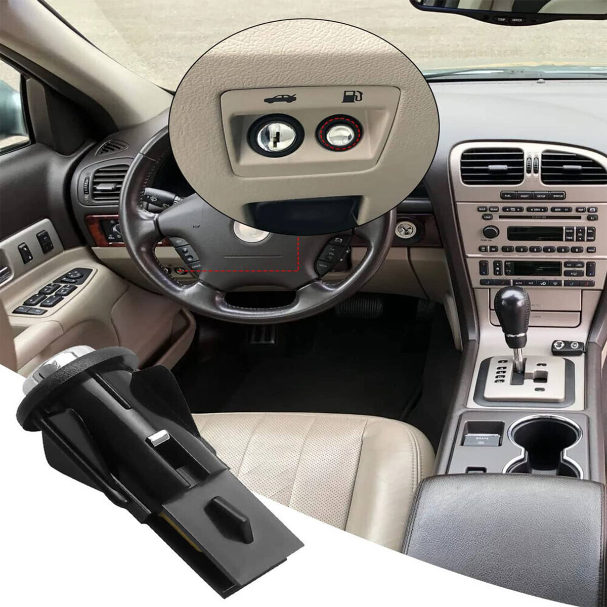 Solidspare New Fuel Door Release Switch for Town Car Crown Victoria Grand Marquis 1992-2006