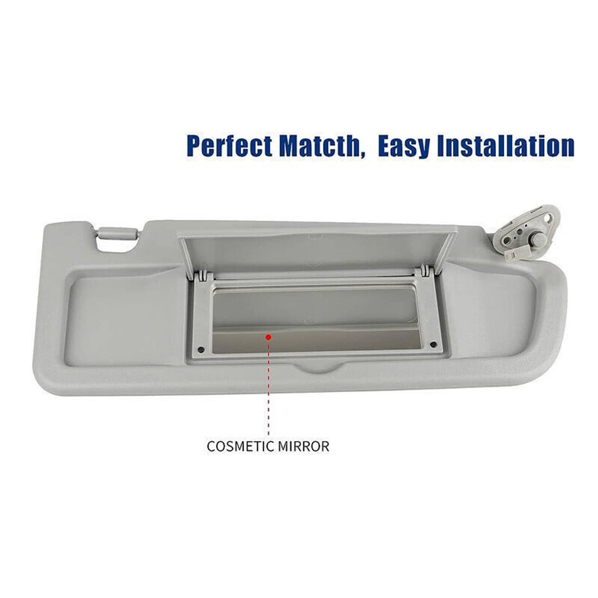 Solidspare Sun Visor Light GRAY Clear GRAY PAIR For 2006-2011 Honda Civic Left & Right SET