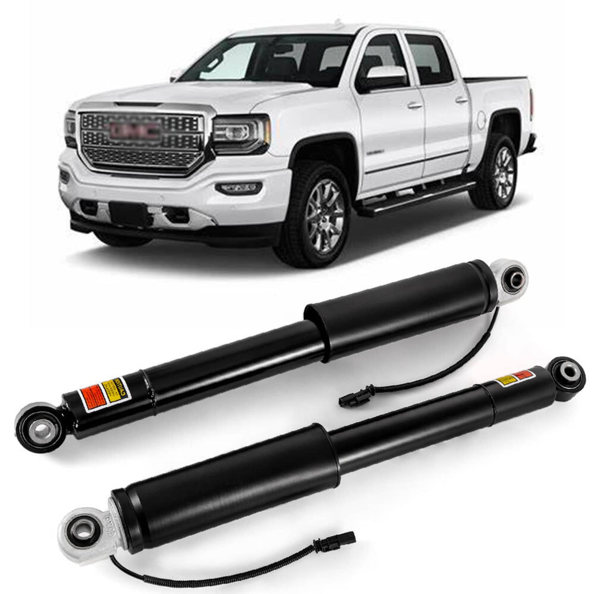 Solidspare 2Pcs 583mm Rear Shock Strut Assys for GMC Sierra 1500 Denali 2015-2018
