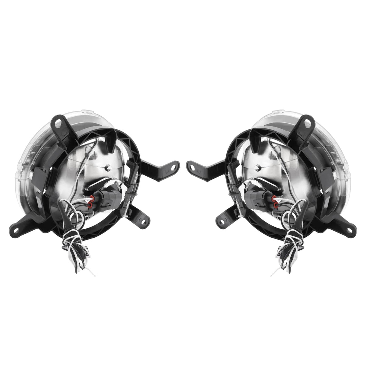 Solid Spare For Ford Mustang GT 2005-2009 Clear Halo Fog Lights Driving Bumper Lamps Pair