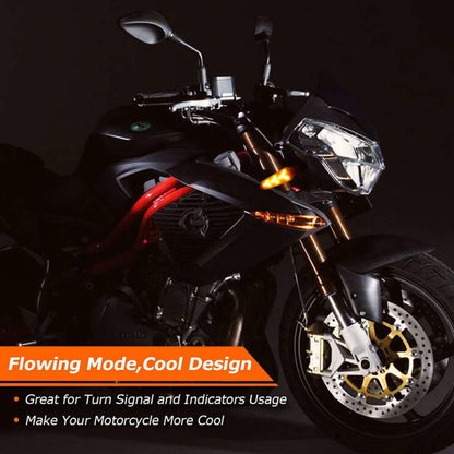 Solidspare 4X Motorcycle Turn Signals Blinker Light Amber For Yamaha Kawasaki Honda Suzuki