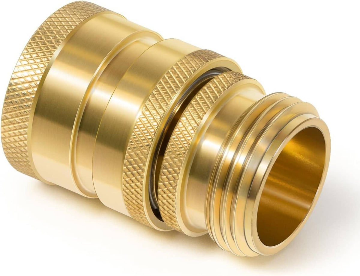 Solidspare Hose Quick Disconnect Set Brass 3/4” GHT Male x Female Replace for Dramm 22729
