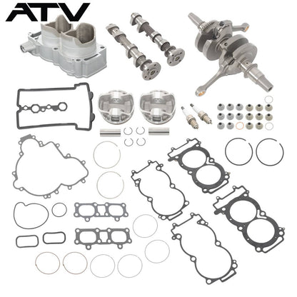 Solidspare Fit For Polaris /RZR1000 XP 1000 Cylinder Piston Crankshaft Camshaft Kit 3023156