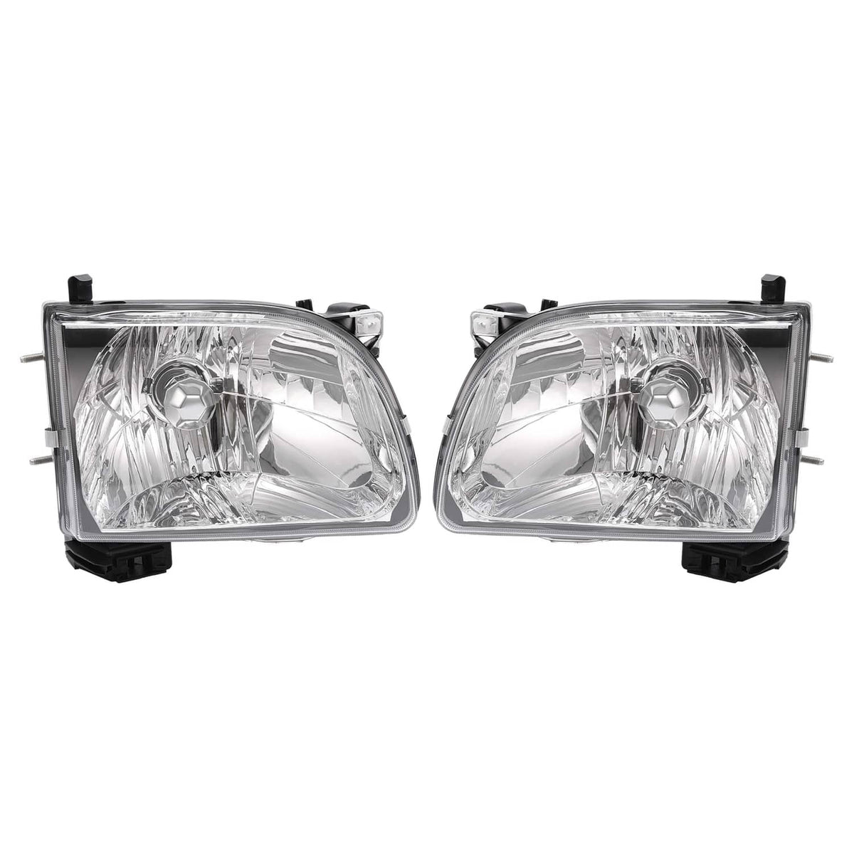 Solid Spare For Toyota Tacoma 2001 02 03 2004 Headlights Headlamps w/Bulb Driver & Passenger