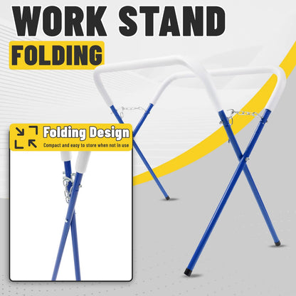 Solid Spare Heavy Duty Auto Body Painting Adjustable Work Stand for Door Fender Hood Bumper