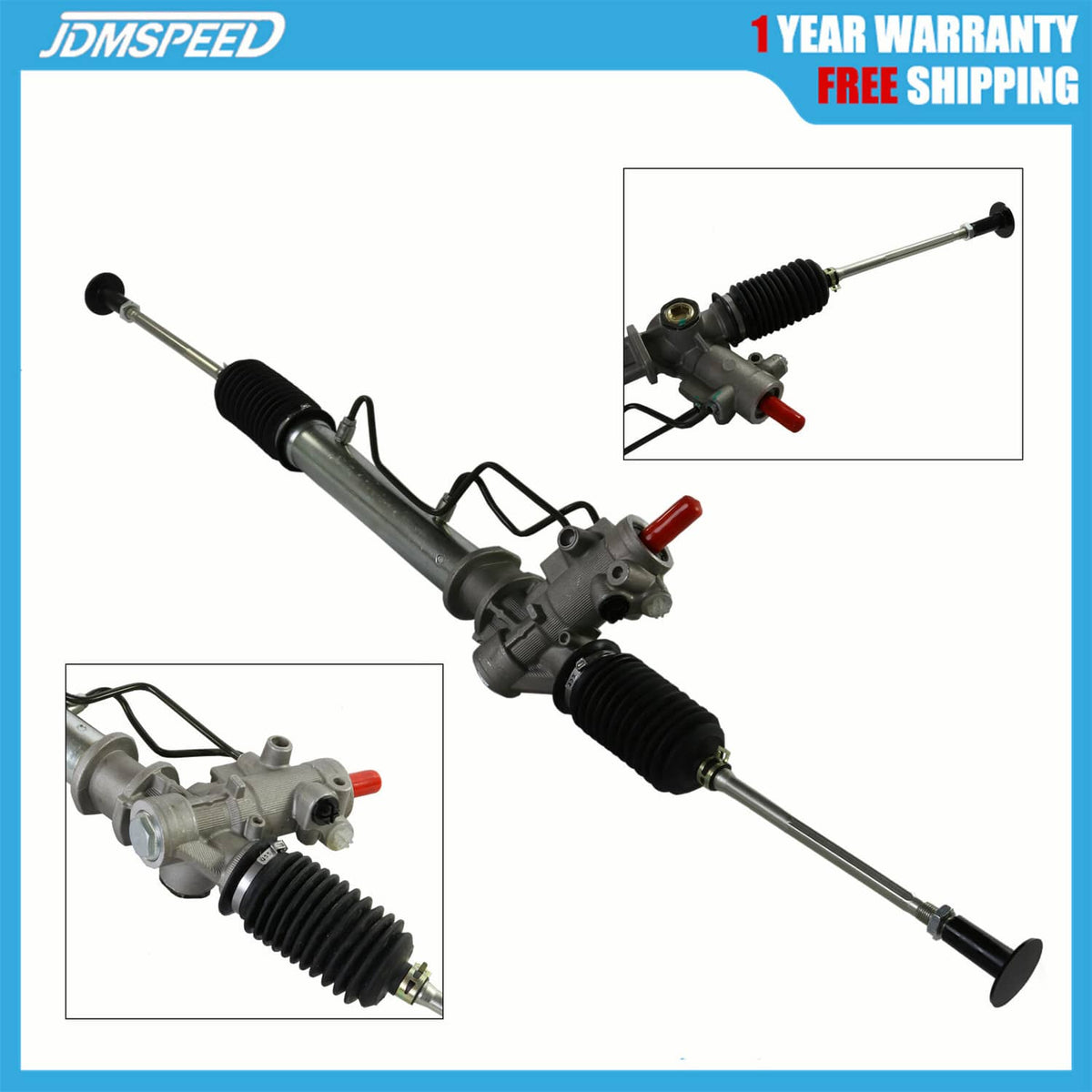 Solidspare Power Steering Rack and Pinion for 1993-1997 Toyota Corolla Geo Prizm 1.6L 1.8L
