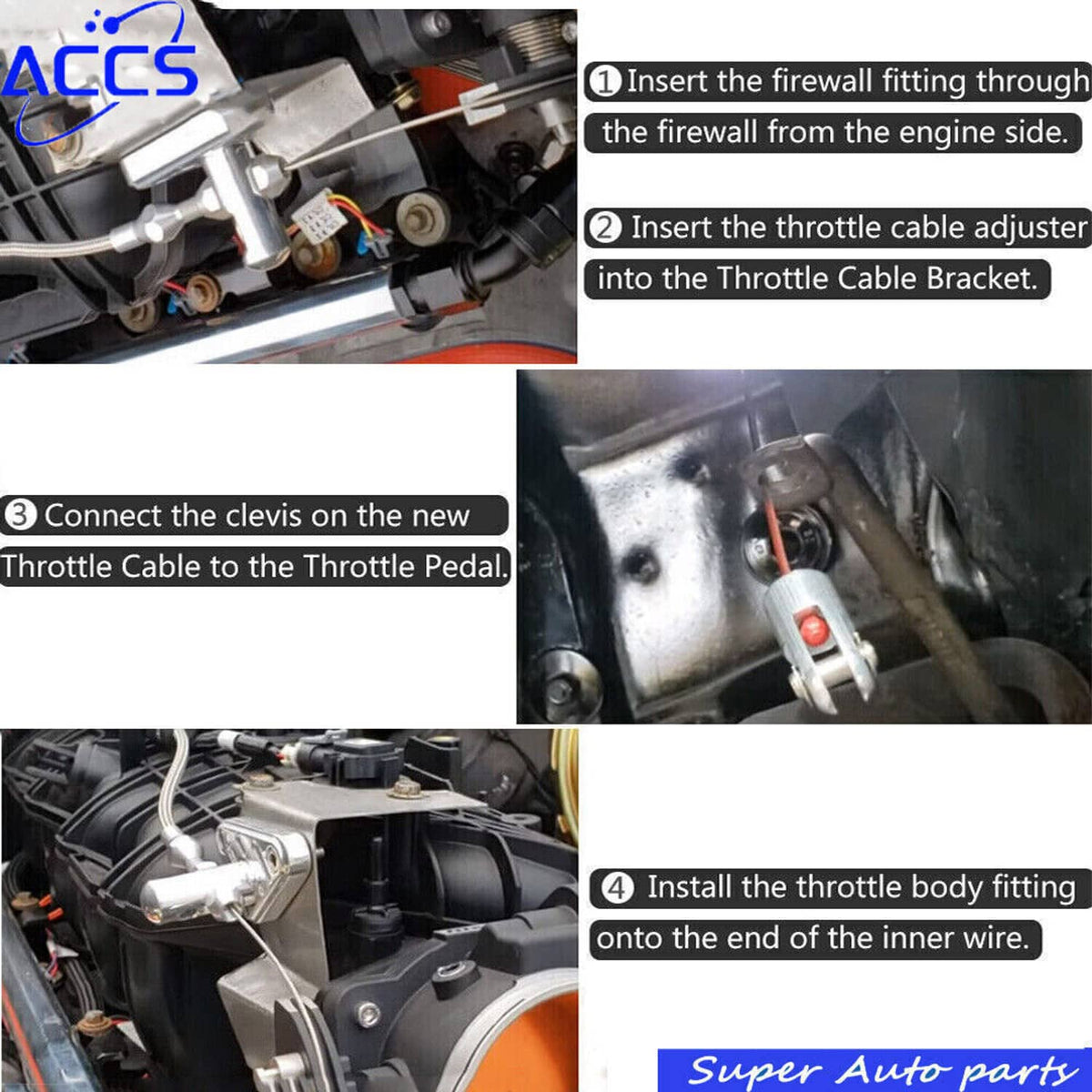 Solidspare 102MM LS Throttle Body with Position Sensors TPS IAC+Throttle Gas Cable Kits