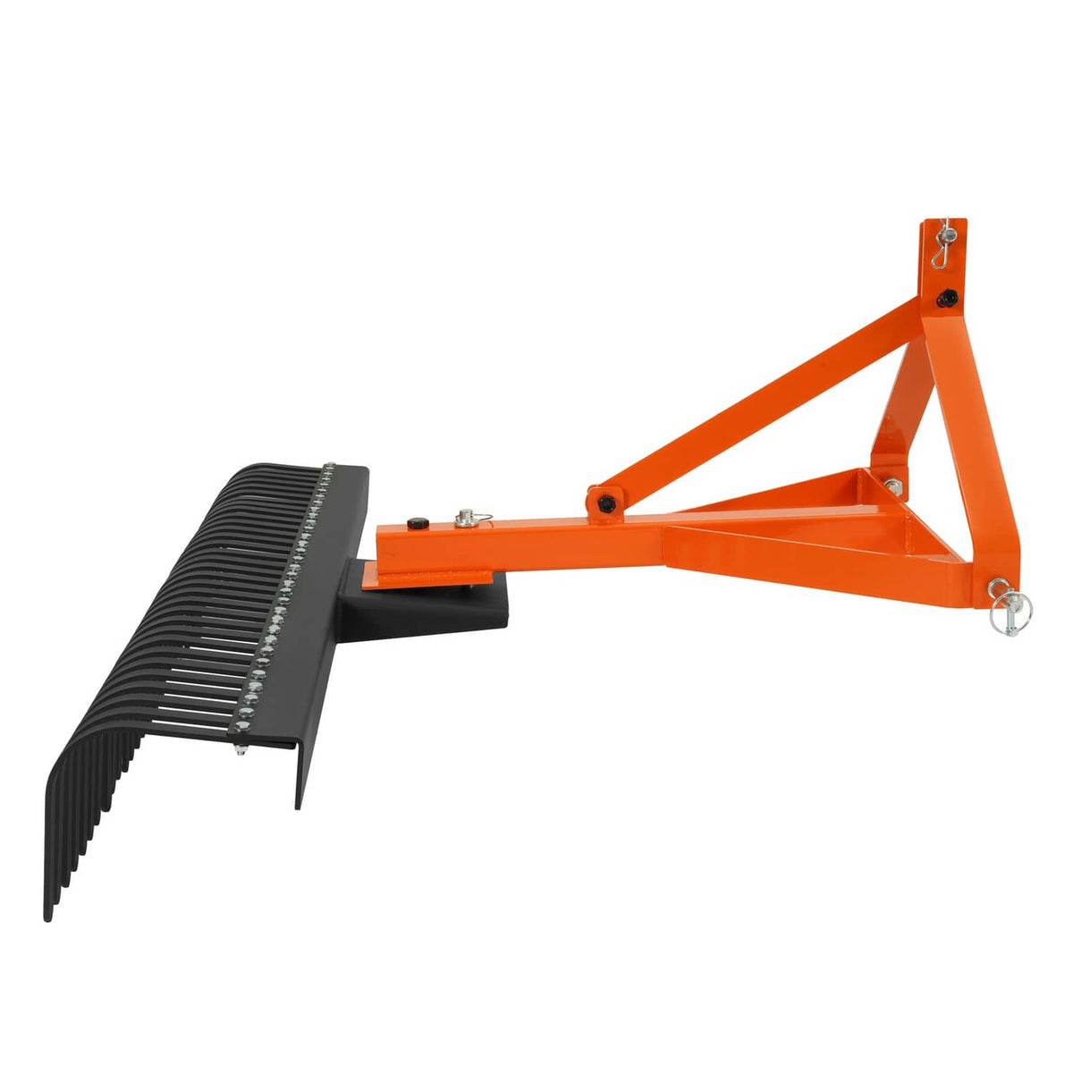 Solidspare 3 Point Landscape Rock Rake For Category 1 Tractor Attachment Gravel Lawn 60''