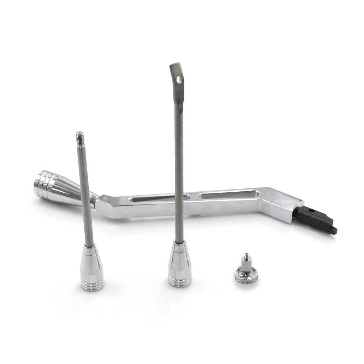 Solidspare Column Shifter Lever Turn Signal Hazard Tilt Kit Polished For GM Chevy Buick New
