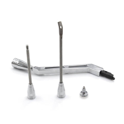 Solidspare Column Shifter Lever Turn Signal Hazard Tilt Kit Polished For GM Chevy Buick New