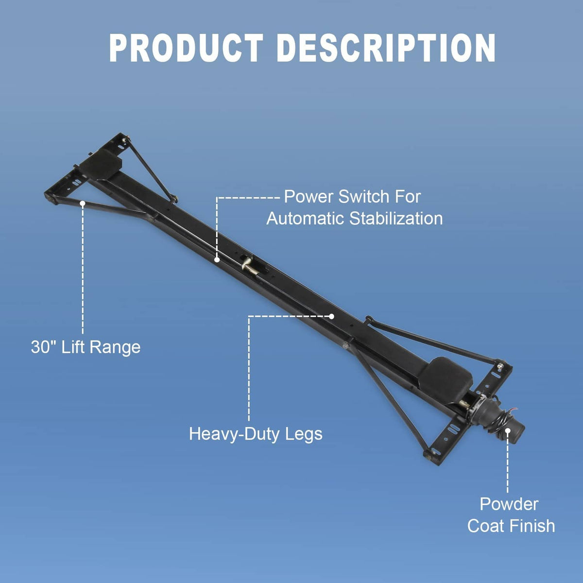 Solidspare Rear Trailer Stabilizer Jack Stand Stabilizer Jack Kit For Universal 298707
