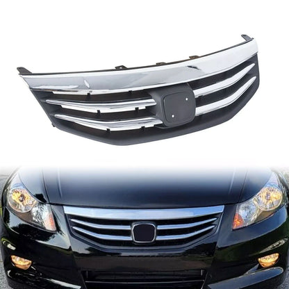 Front Radiator Bumper Grille Front Upper Chrome Grill Fit Honda Accord 2011-2012