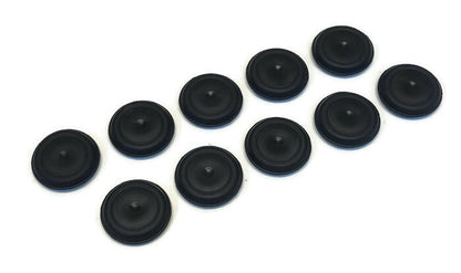 (10) 1" Inch Black Rubber FLUSH MOUNT HOLE PLUG - Sheet Metal Auto Body Panel