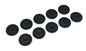 (10) 1" Inch Black Rubber FLUSH MOUNT HOLE PLUG - Sheet Metal Auto Body Panel
