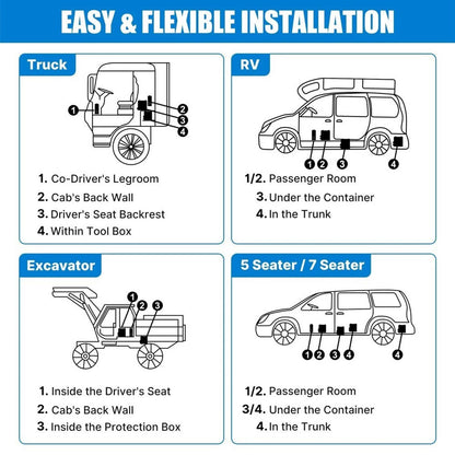 Solidspare 8KW Diesel Air Heater All in one 12V/24V 110V Bluetooth APP Remote Control Car
