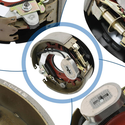 Solidspare Electric Trailer Brake Assembly Pair For 10K lbs Axle w/Shields 12-1/4"x3-3/8"