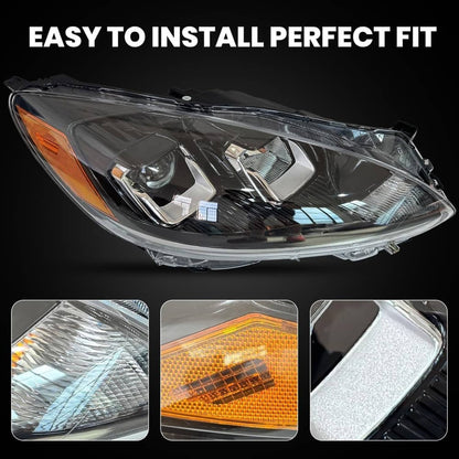 Solidspare Halogen Headlight Headlamp with Bulb Right Side For 2020-2022 Ford Escape S/SE
