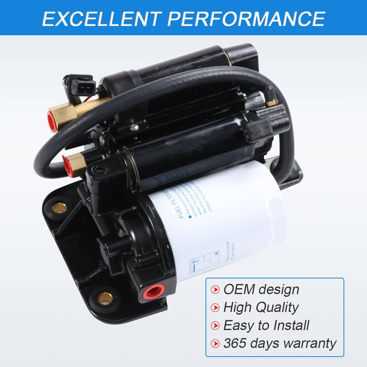 Solidspare Electric Fuel Pump Assembly 21608511 21545138 For Volvo Penta 4.3L 5.0L 5.7L GXI