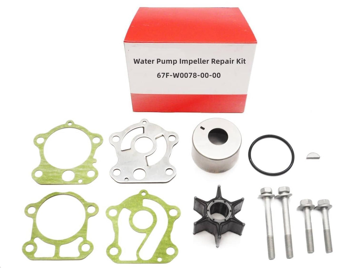 Solid Spare Yamaha Water Pump Impeller Repair Kit for 75-100hp Outboards 67F-W0078-00-00