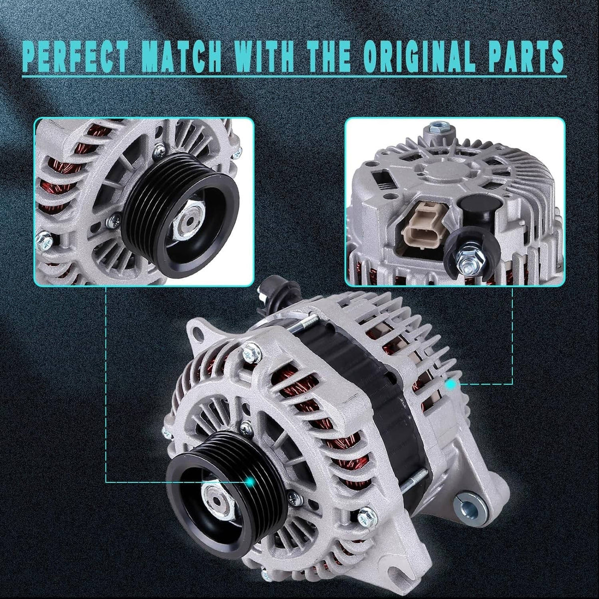 Solidspare Alternator For 2007-2014 Ford Edge 2008-2012 Taurus 2007-2012 Lincoln MKZ 3.5L