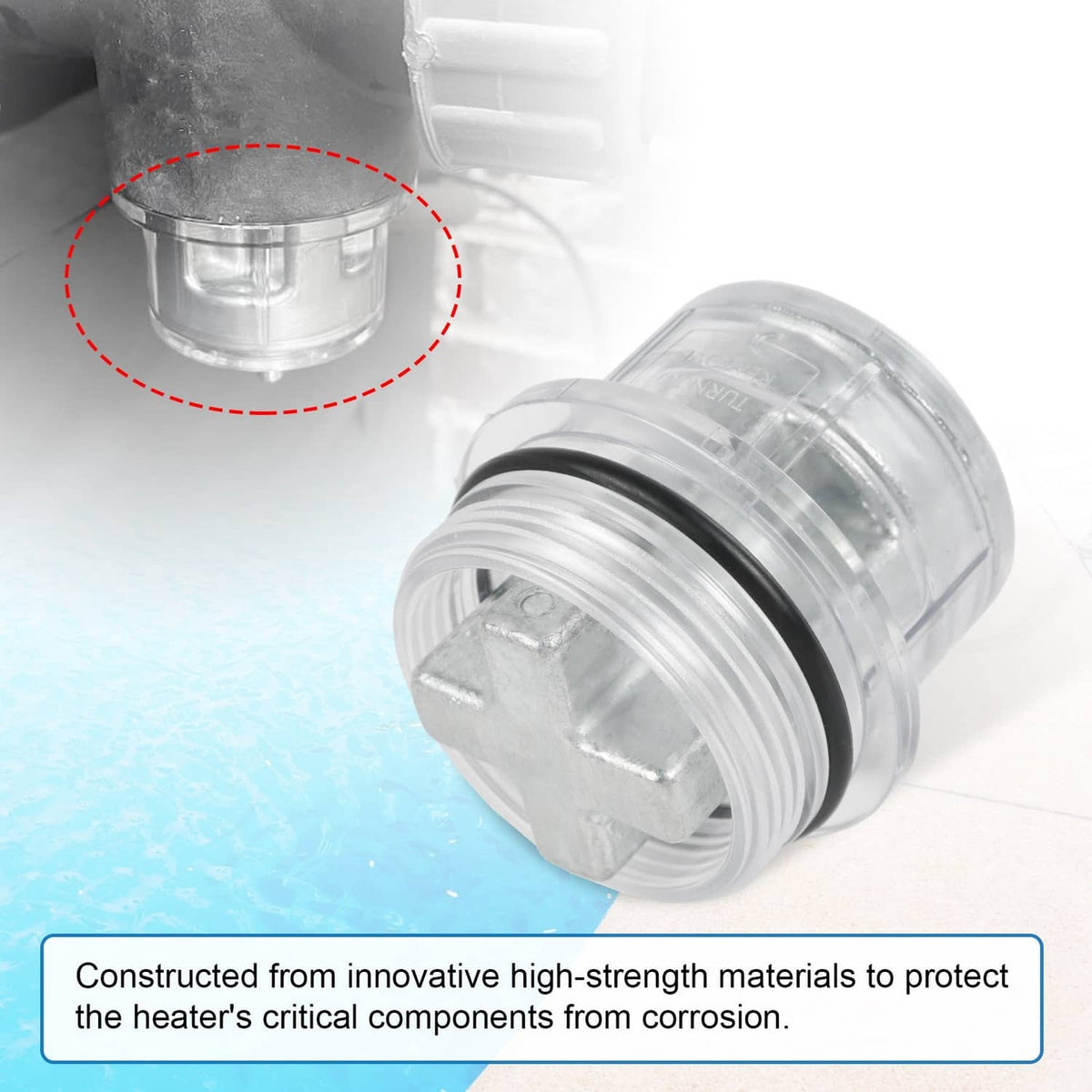 Solidspare For Digital Gas Pool&Spa Heaters for Chlorinated Protek Shield Assembly 017960F