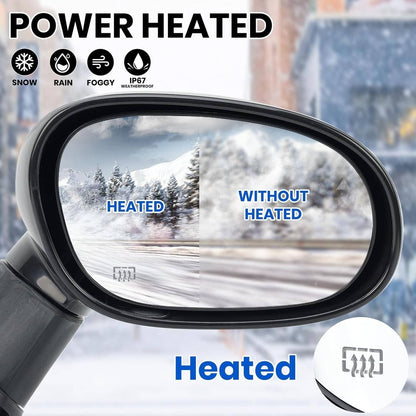 Solidspare Right Passenger Side Mirror w/Heated Hand For 15-19 Dodge Challenger 5LD66DX8AD