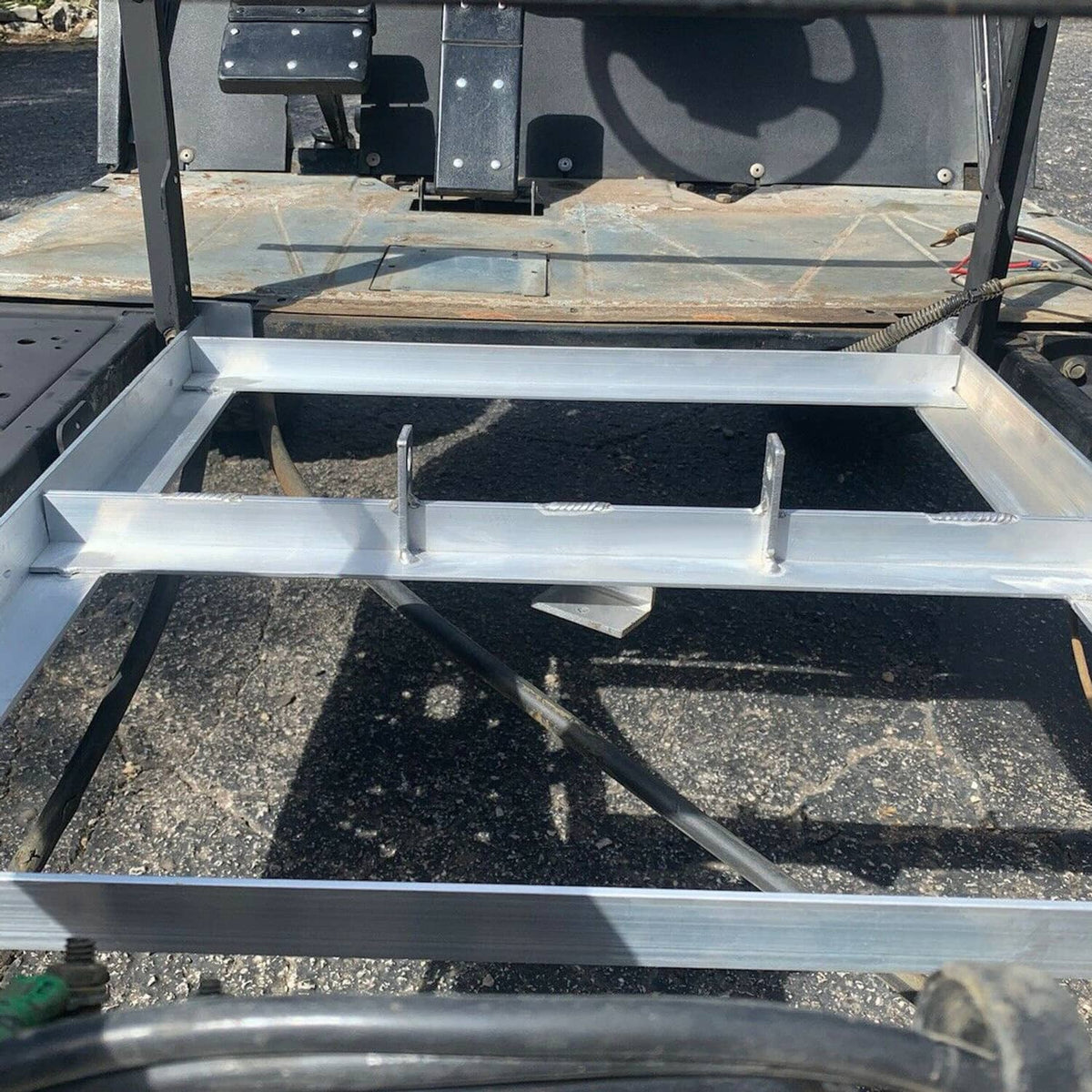 Solidspare For EZGO TXT / MEDALIST 1994-2013 GOLF CART Aluminum 36V  BATTERY TRAY