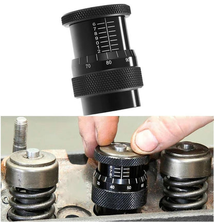 Solid Spare Universal Valve Spring Height Micrometer Measurer 0.75" Metal Black Pack of 1