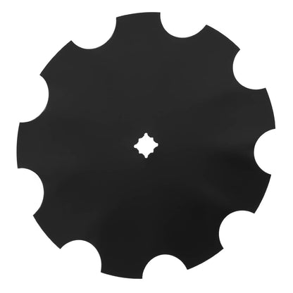 Solidspare 2X 18" Disc Harrow 3.5MM Notched  Heavy-Duty Steel For 1" / 1-1/8" Square Axle