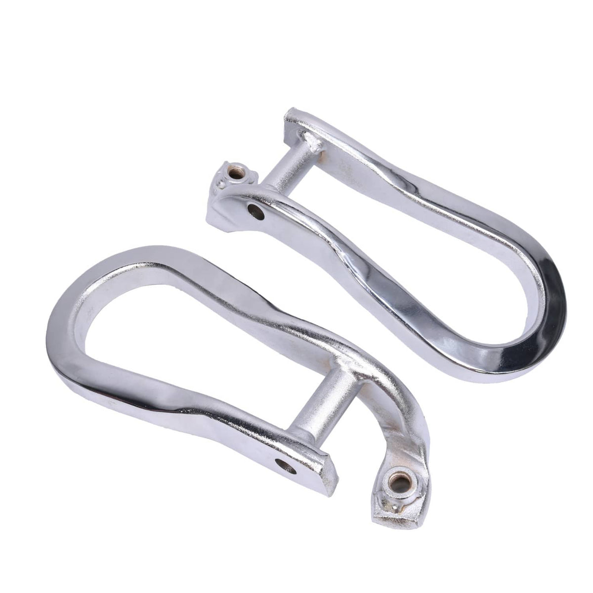 Solidspare Pair Chrome Tow Hooks Kit 84072464 For 2015-2019 Silverado Sierra 2500HD& 3500HD