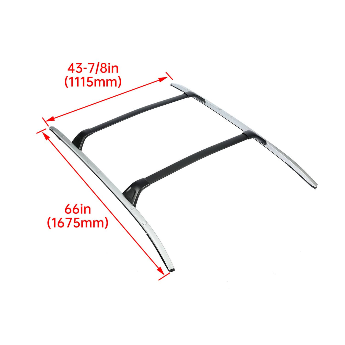 Solid Spare Roof Rack Rail Cross Bar Luggage Carrier Top Cargo For Mazda CX5 CX-5 2017-2024