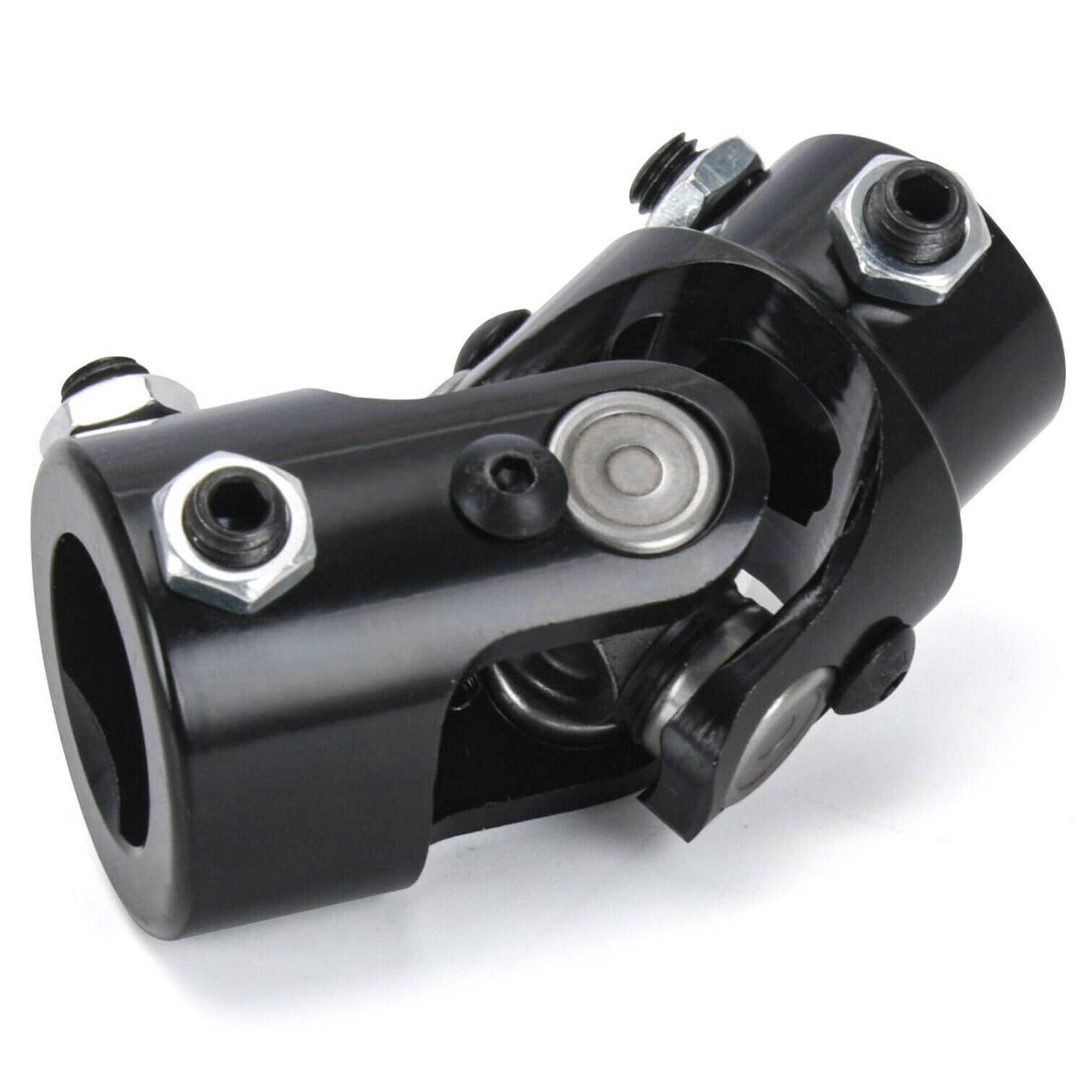 Solidspare Steering Box U Joint 36" Steel Steering Shaft + 3/4" Support Bearing GM - Black